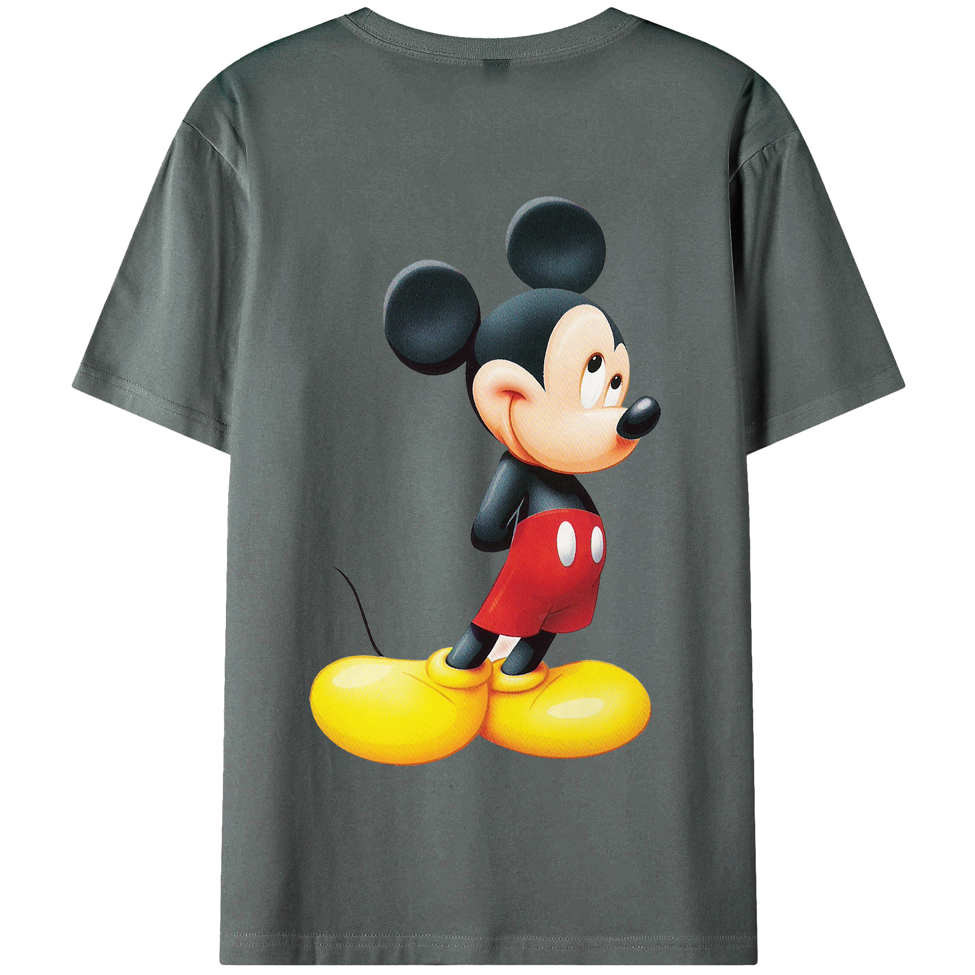 （画像用） ミッキーマウス Mickey Mouse 綿100％半袖Tシャツ（背面プリント）